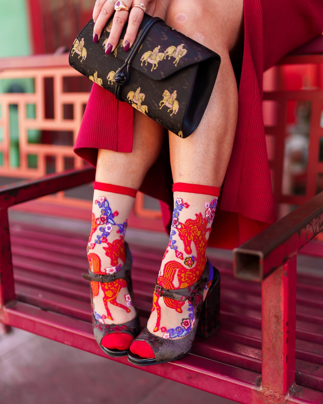 Sock Candy - Year of the Horse Sheer Crew Sock -