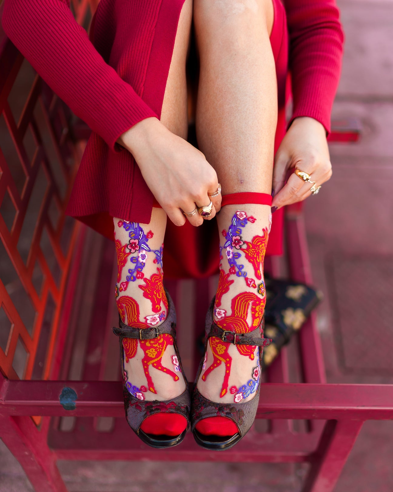 Sock Candy - Year of the Horse Sheer Crew Sock -