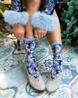 Sock Candy - Casper and Trees Sheer Crew Sock -