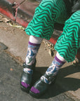 Sock Candy - Wicked Elphaba's Power Shimmer Sheer Crew Sock -