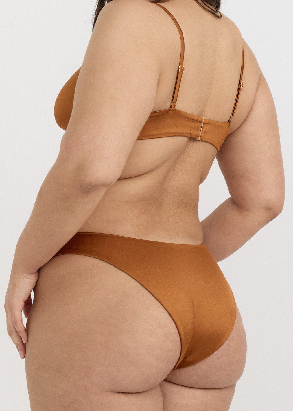 Organic Basics - Solar Swim Scoop Neck Bikini Top - Shimmer Coast -
