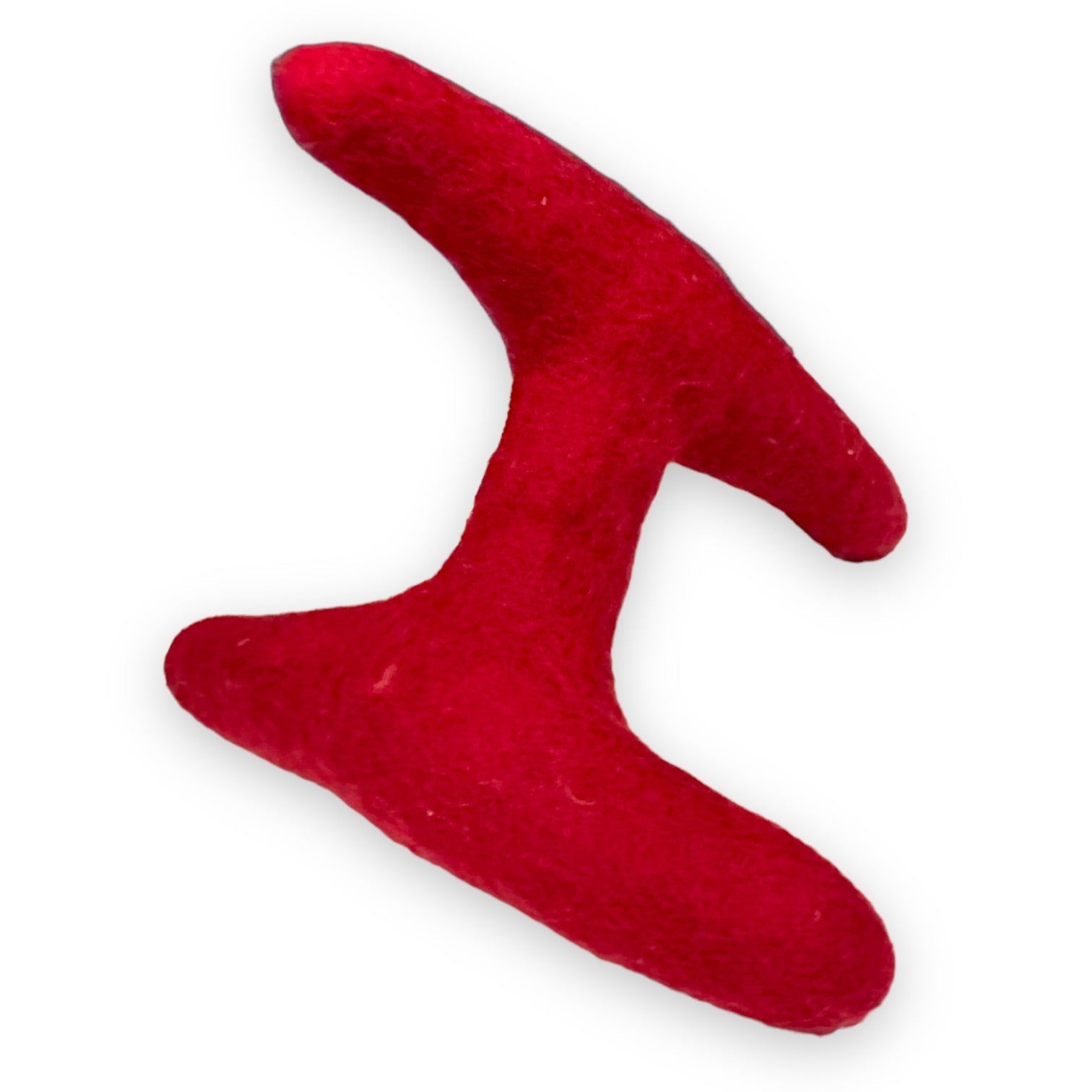 Come Here Buddy - Strand Felt Dog Toy - Red