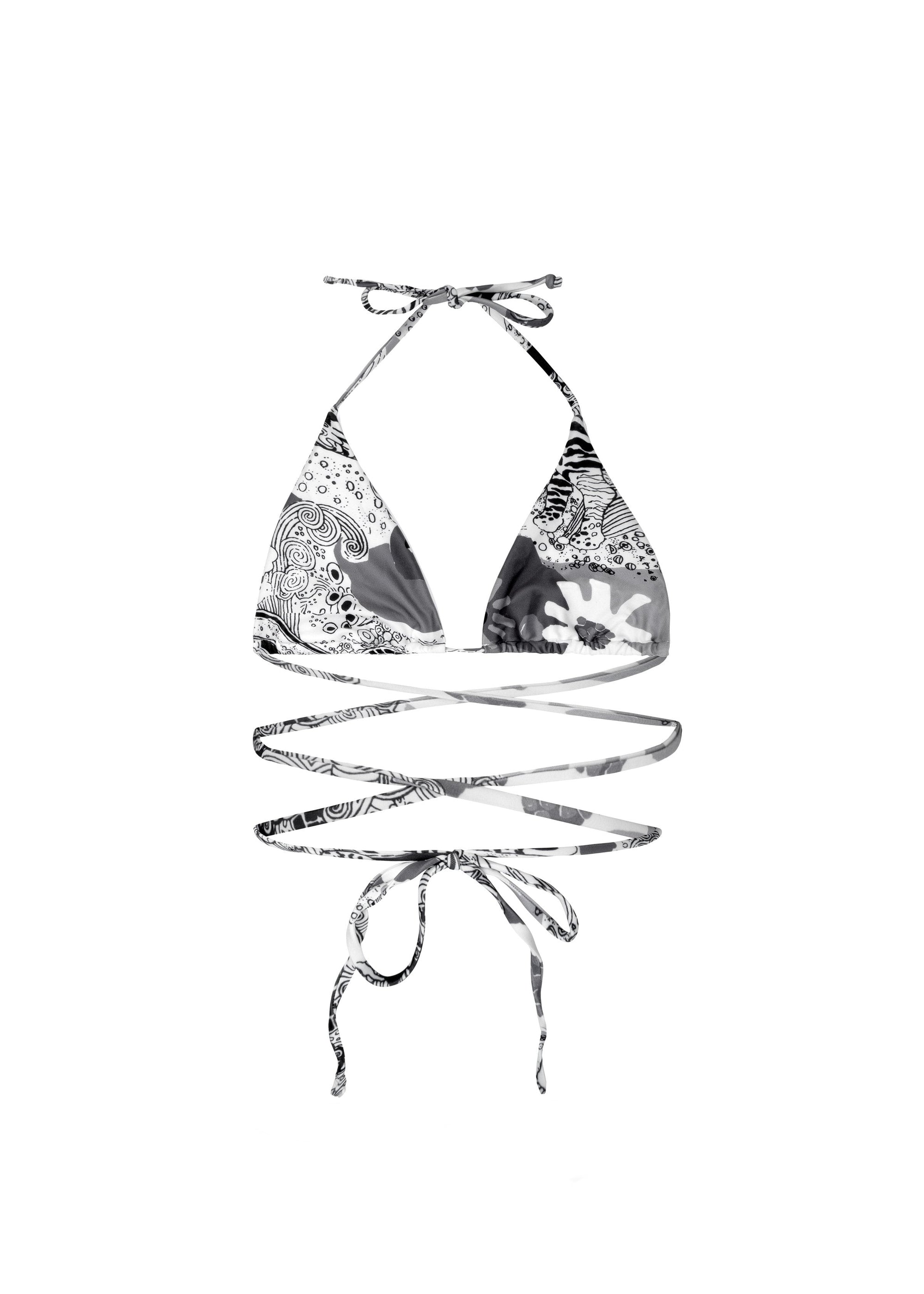 WRAY - String Bikini Top - Graphic Parade -