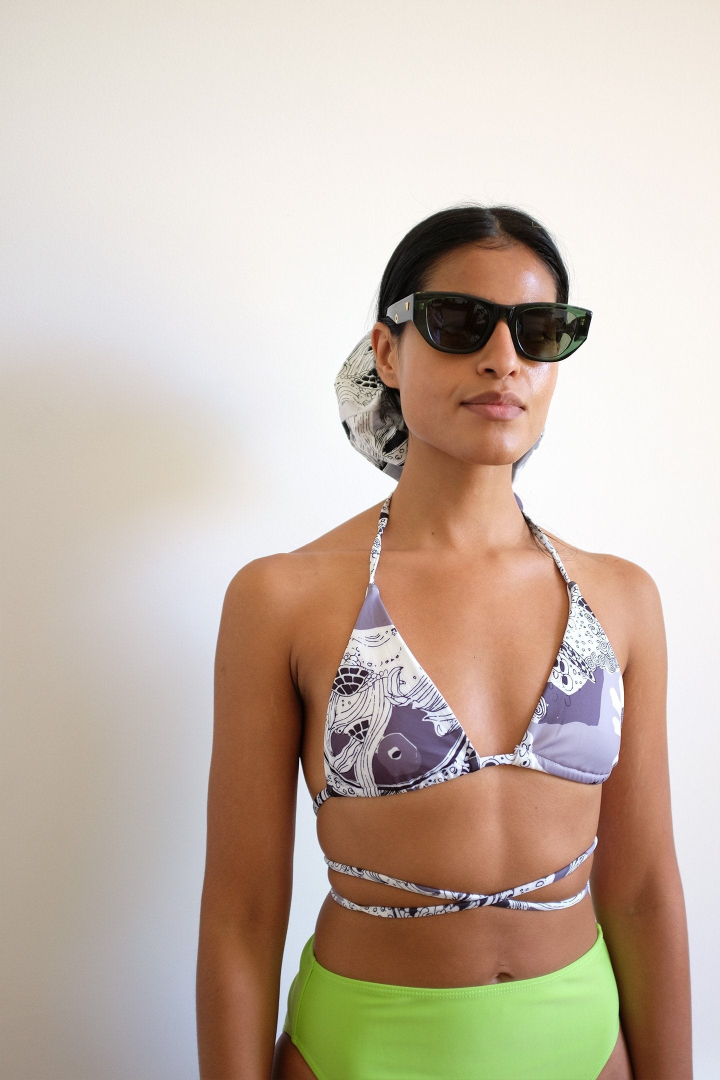 WRAY - String Bikini Top - Graphic Parade -