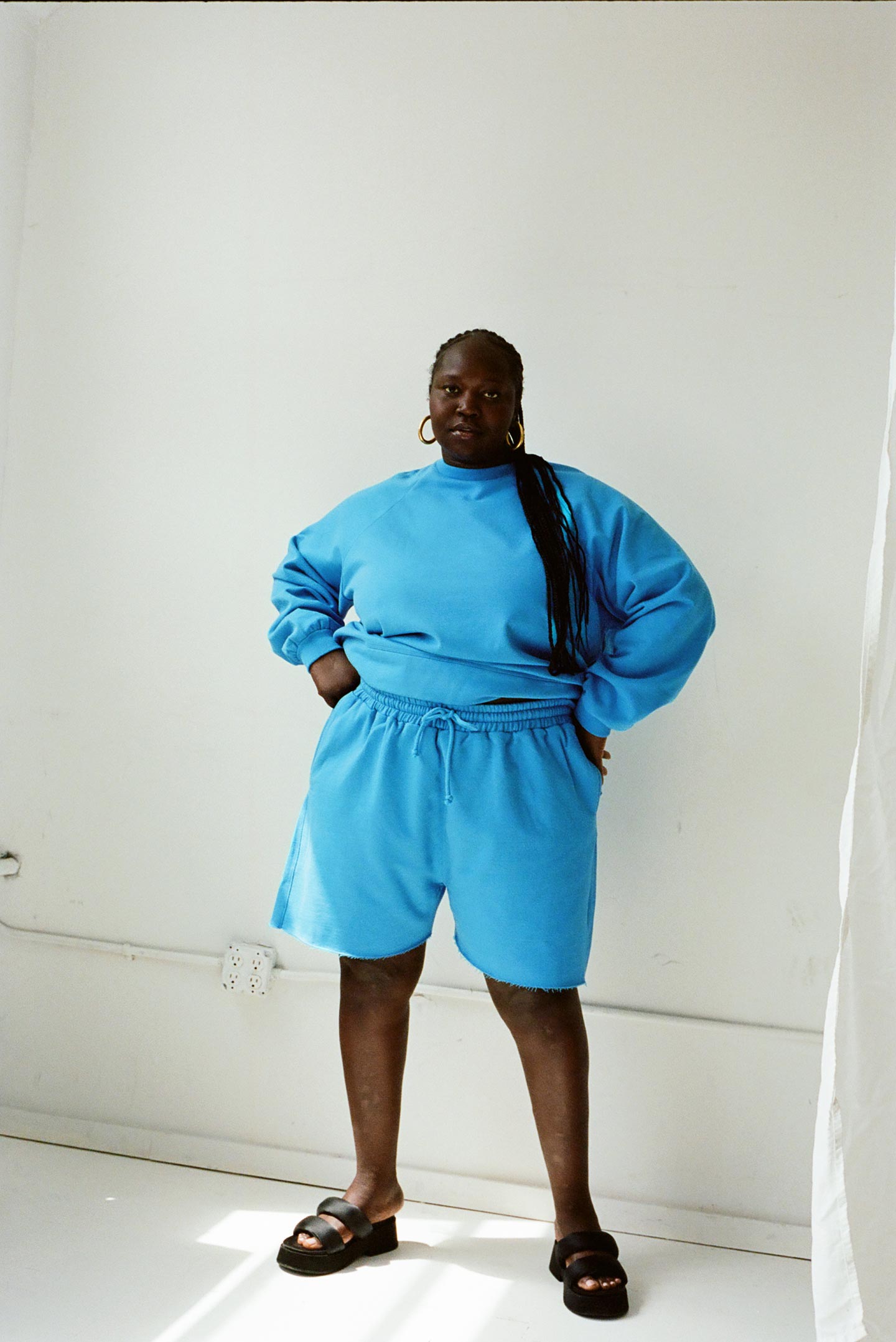 WRAY - Sweatshorts - Ocean -