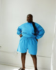 WRAY - Sweatshorts - Ocean -