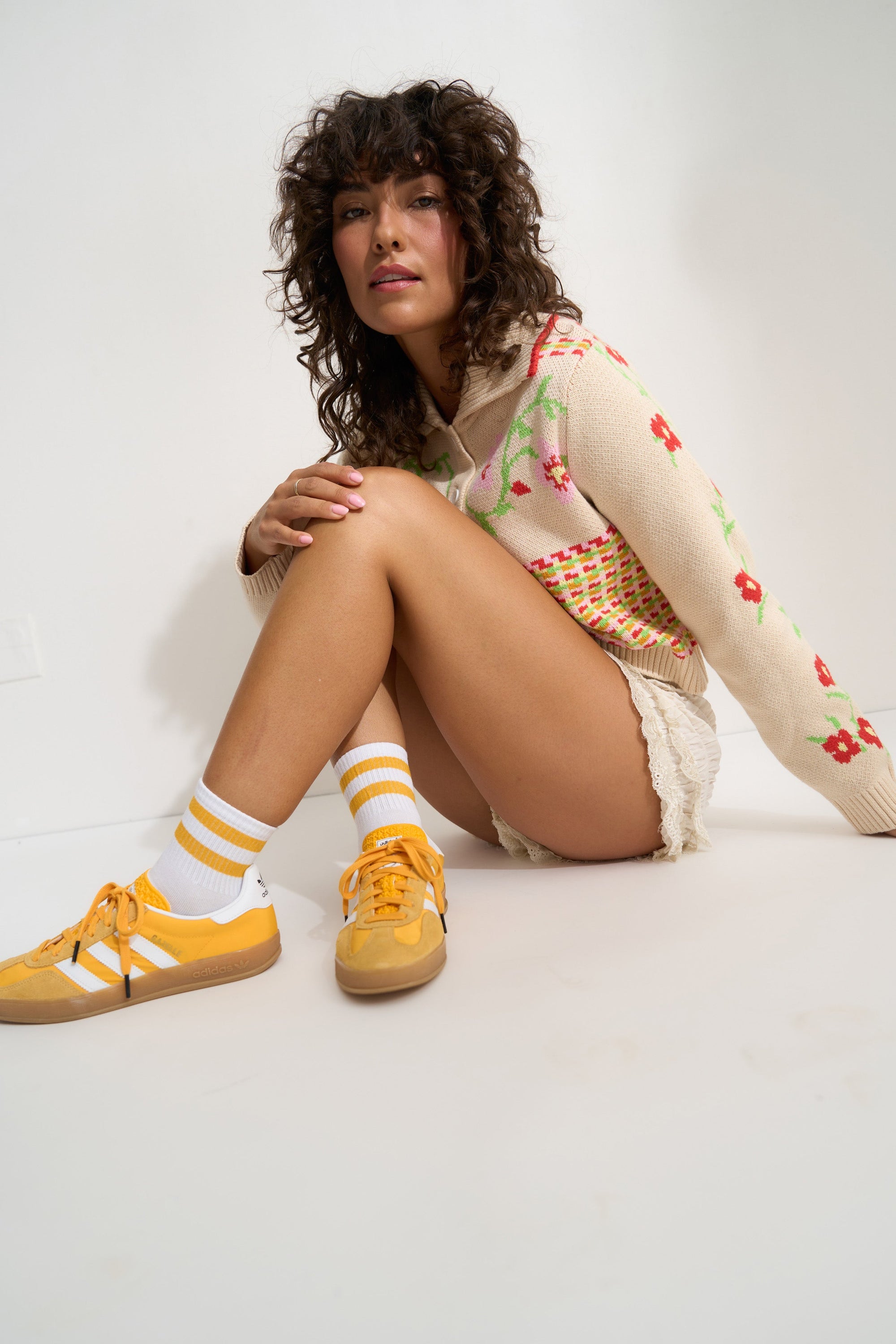 Callahan Knitwear - Teagan Cardigan - Rose Multi -