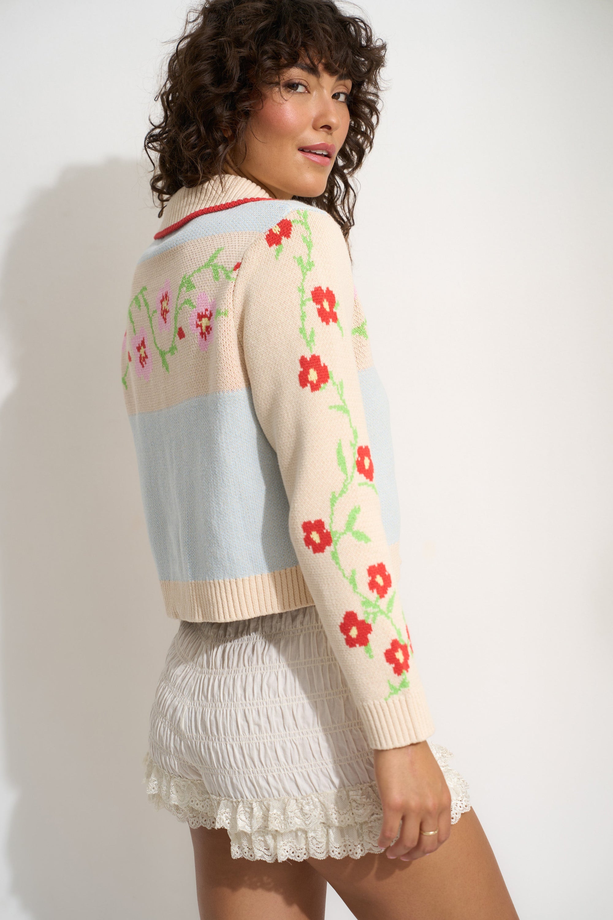 Callahan Knitwear - Teagan Cardigan - Blue Multi -