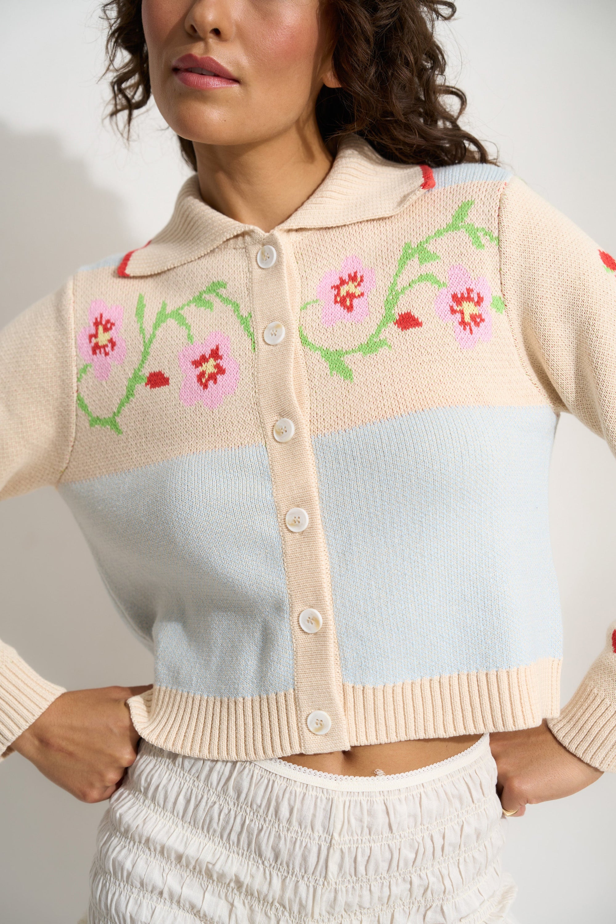 Callahan Knitwear - Teagan Cardigan - Blue Multi -