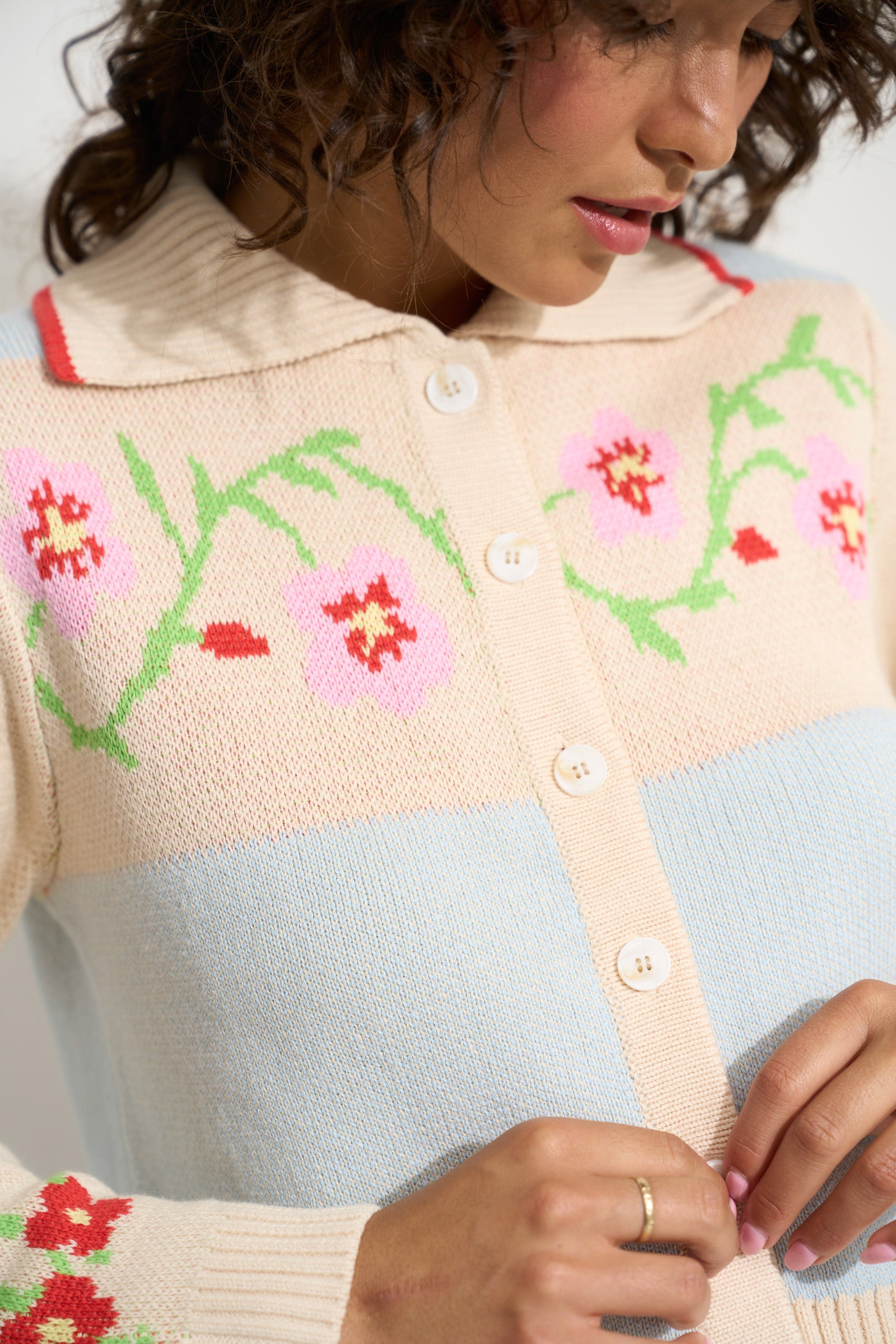Callahan Knitwear - Teagan Cardigan - Blue Multi -