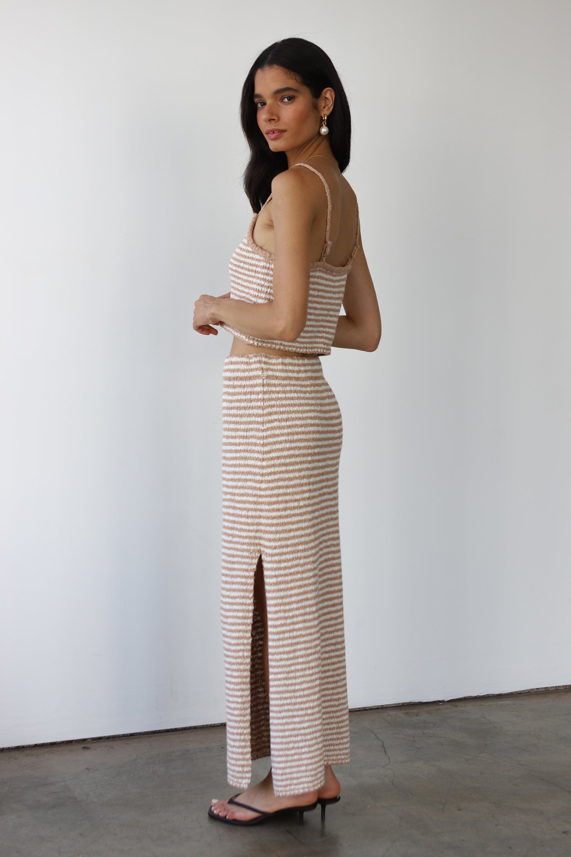 Callahan Knitwear - Teddy Maxi Skirt - Lychee -