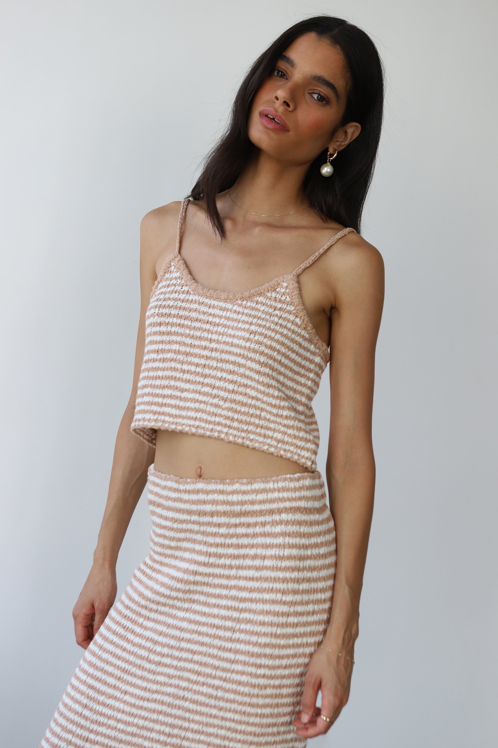Callahan Knitwear - Teddy Tank - Lychee -