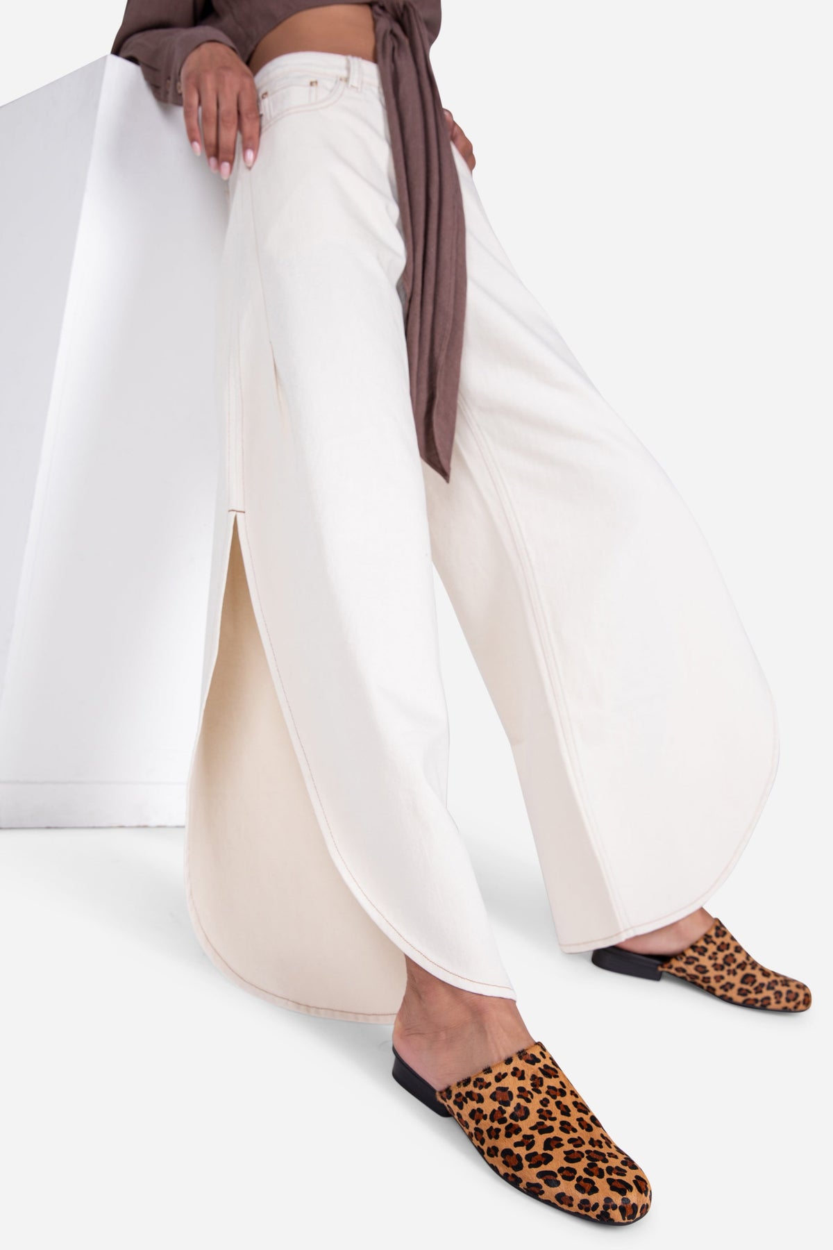 Intentionally Blank - Touch Cowhide Slip On Mule -