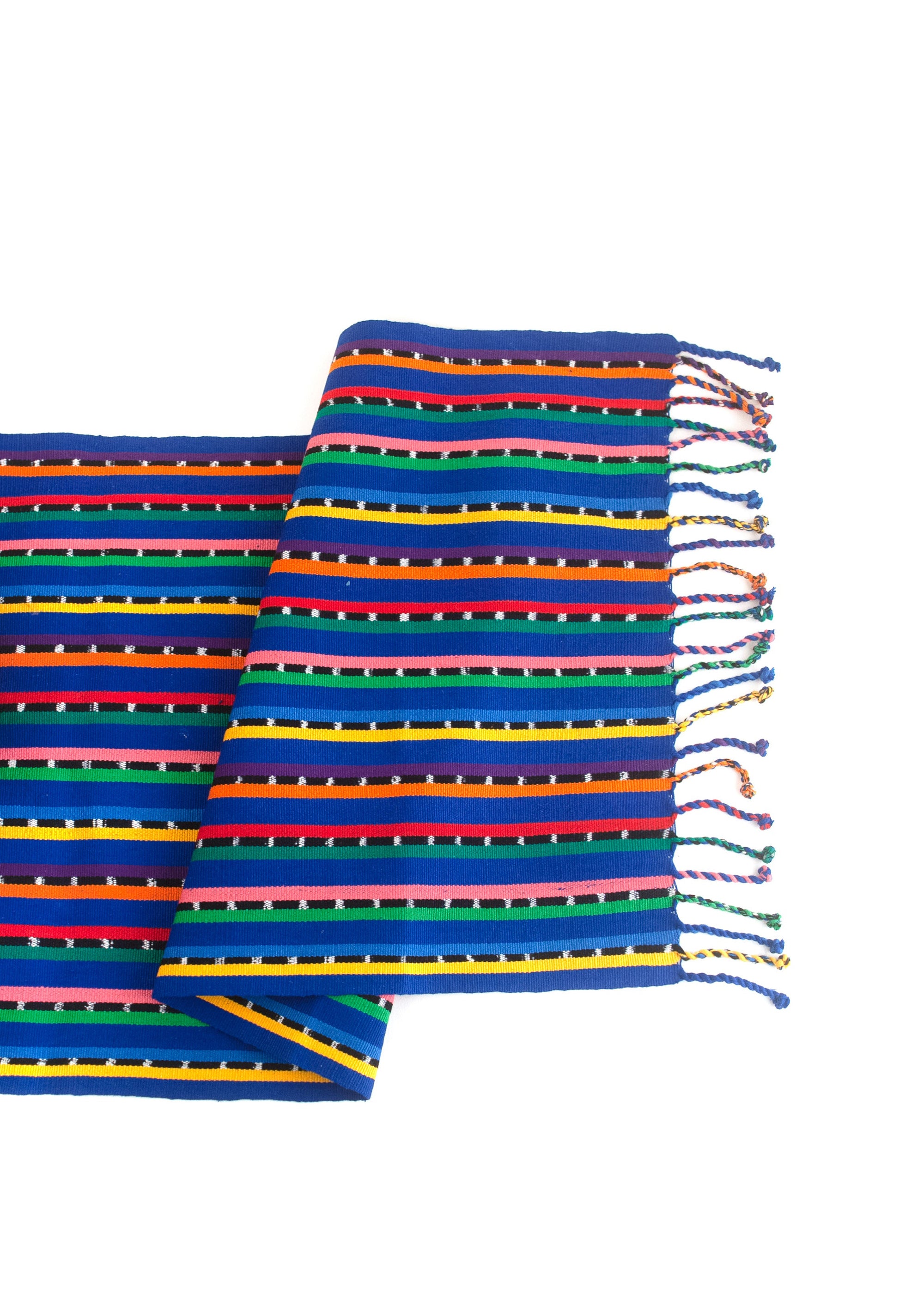 Mayan Hands - Blue Sololá Table Runner -