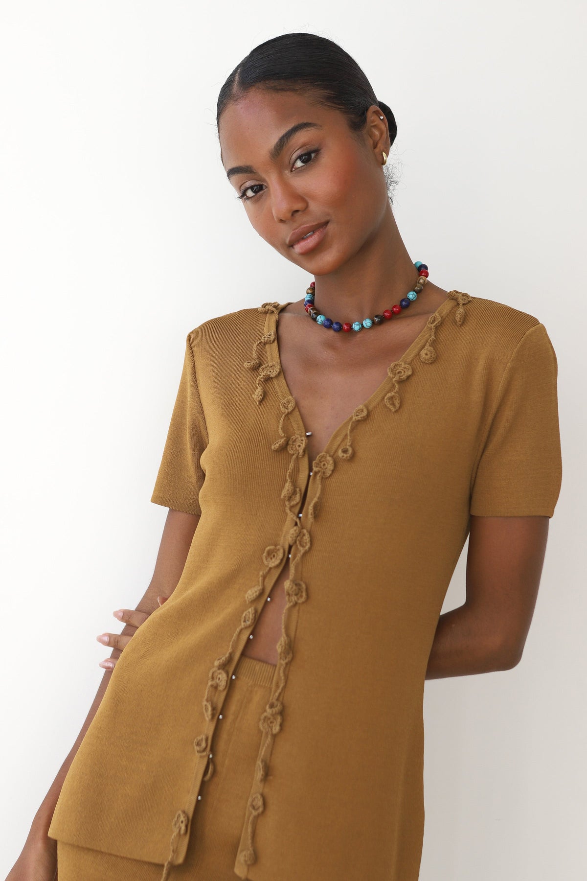 Callahan Knitwear - Tula Knit Cardi - Bronze -