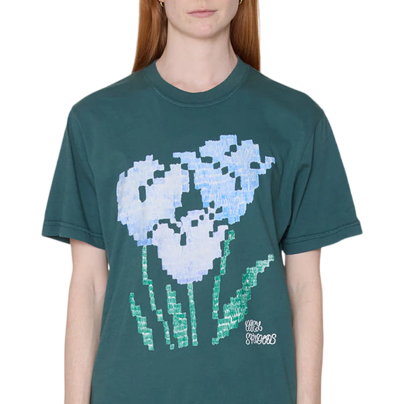Obey - Obey Tulip Scribble T-Shirt - Jasper Green -