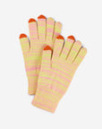 Verloop - Twist Knit Touchscreen Gloves - Lime Pink