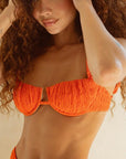 Montce - Tangerine Petal Bikini Top -