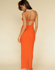 Montce - Tangerine Petal Long Slip Dress -