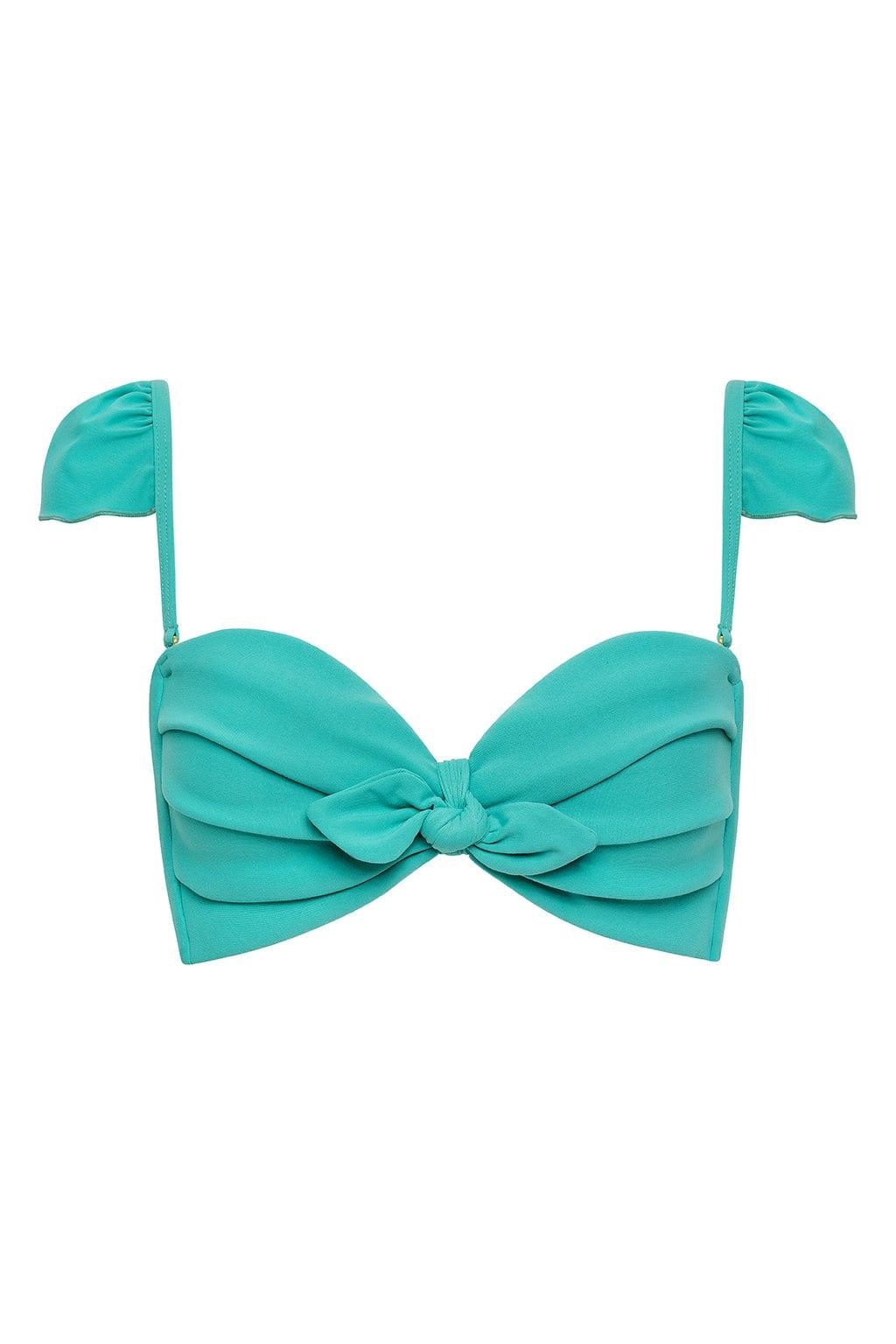 Montce - Teal Cabana Bikini Top -