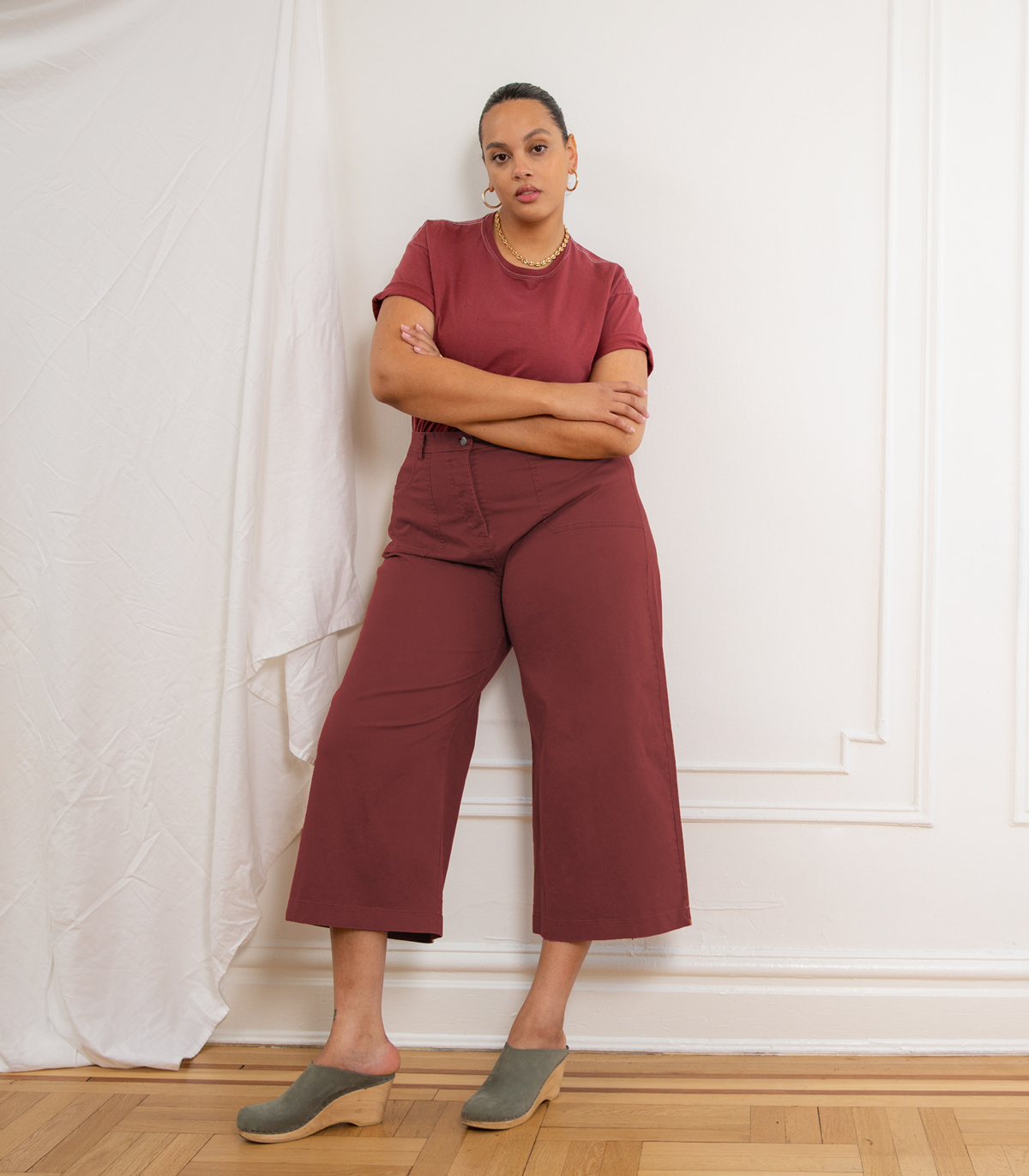 Simone Pants in Terracotta | LOUP