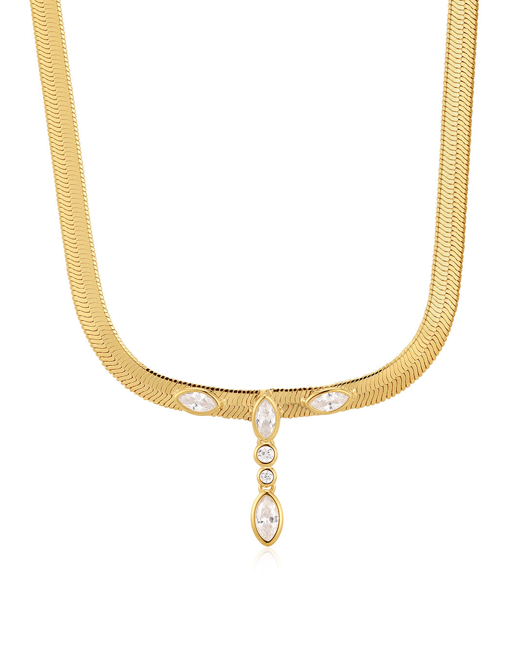 Luv Aj - The Bianca Drop Necklace - Gold