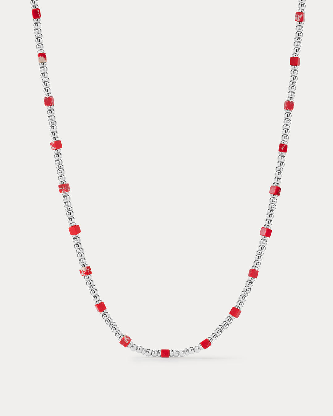 Luv Aj - The Costa de Sol Beaded Necklace - Silver