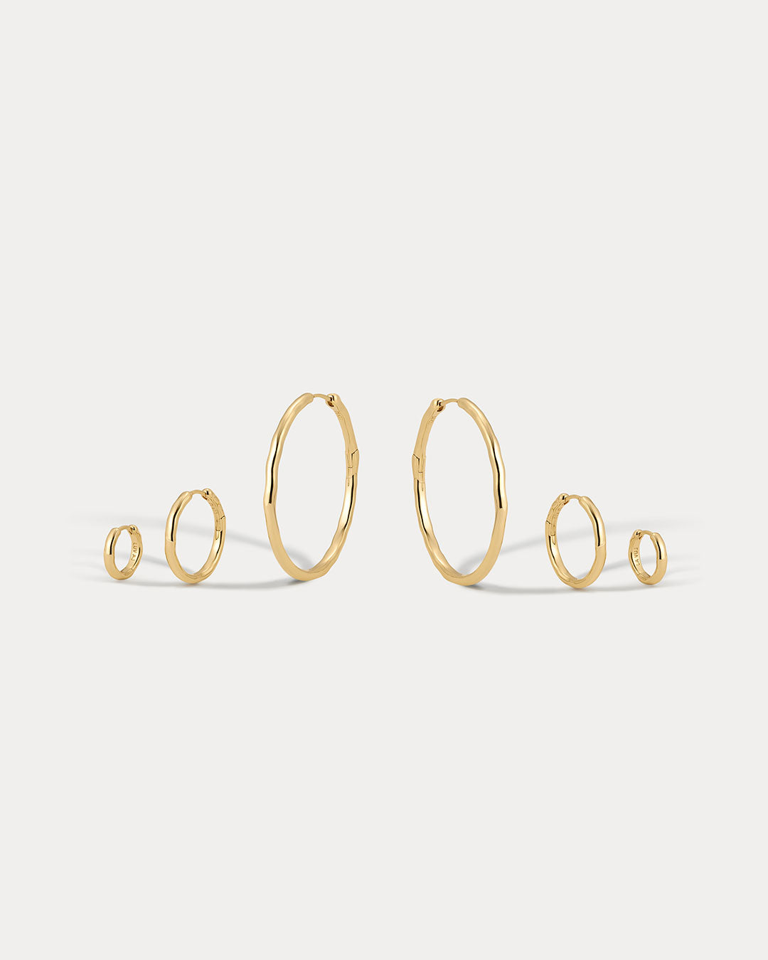 Luv Aj - The Granada Hammered Hoops - Gold
