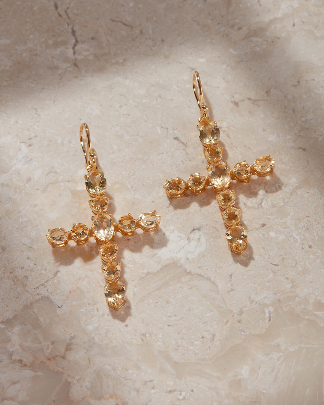 Luv Aj - The Isabella Cross Earrings -