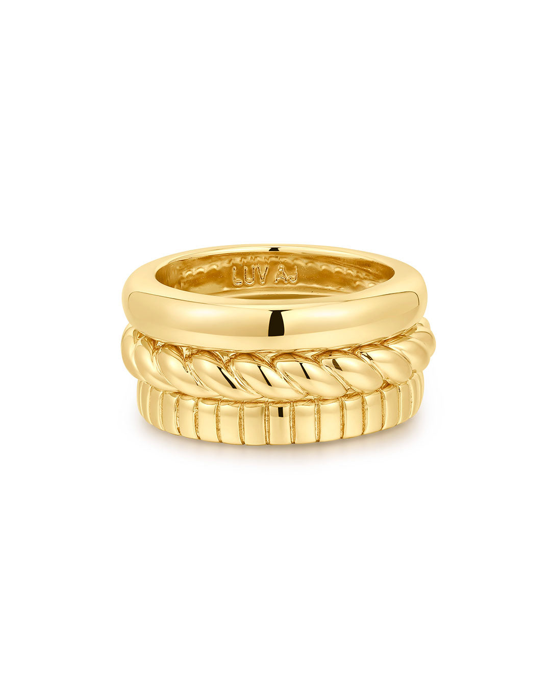 Luv Aj - The Kiara Ring Set - Gold