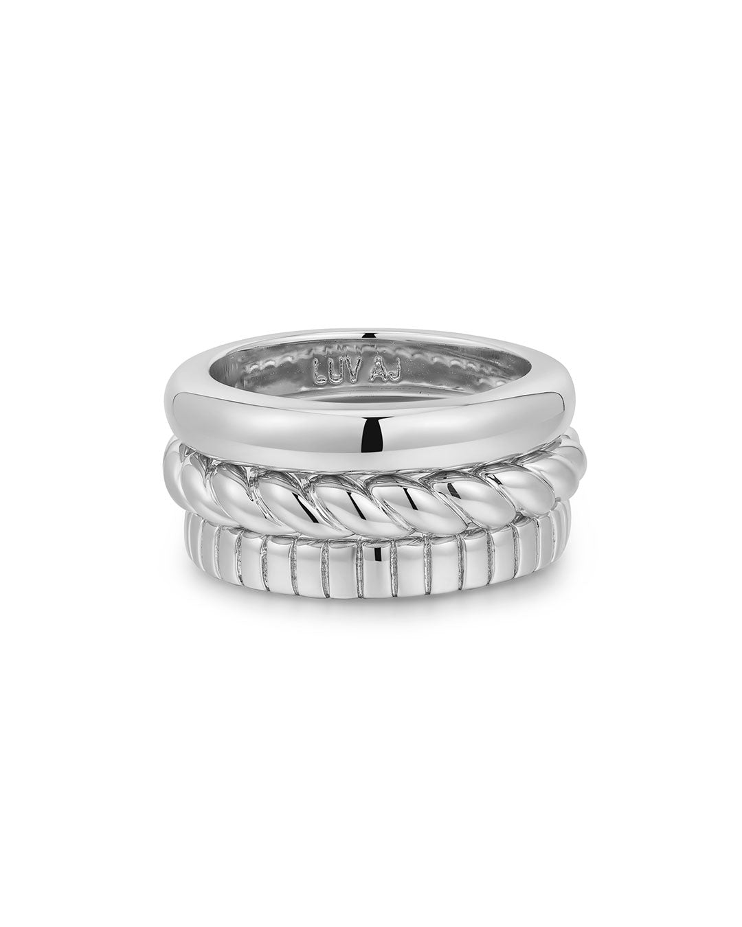 Luv Aj - The Kiara Ring Set - Silver