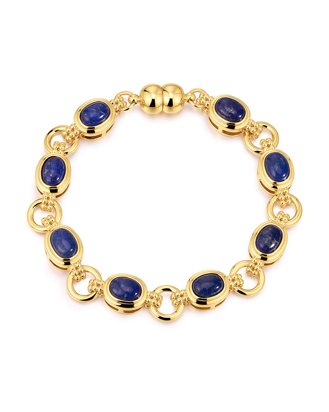 Luv Aj - The Lapis Link Bracelet - Gold