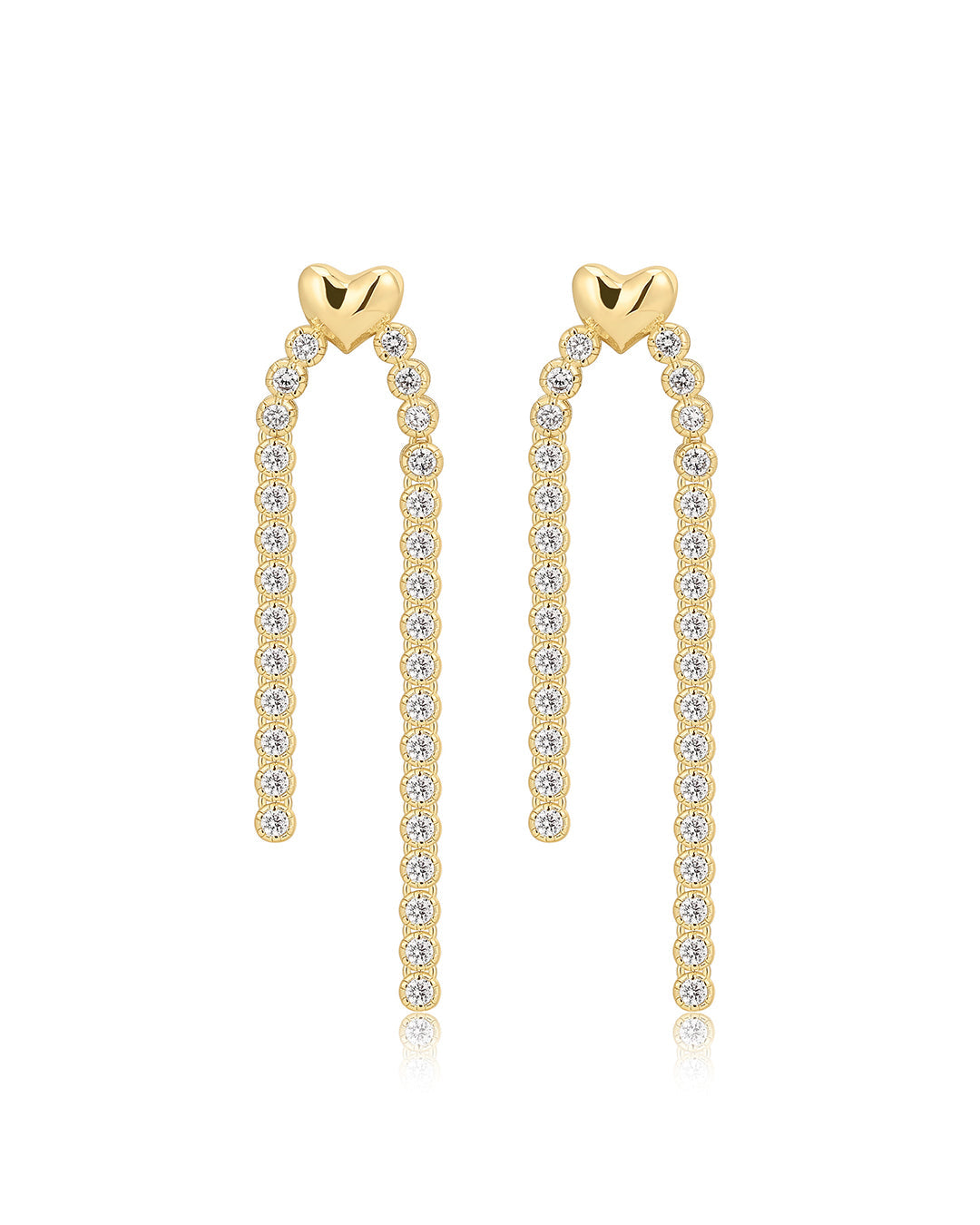 Luv Aj - The Molten Heart Cascading Studs - Gold