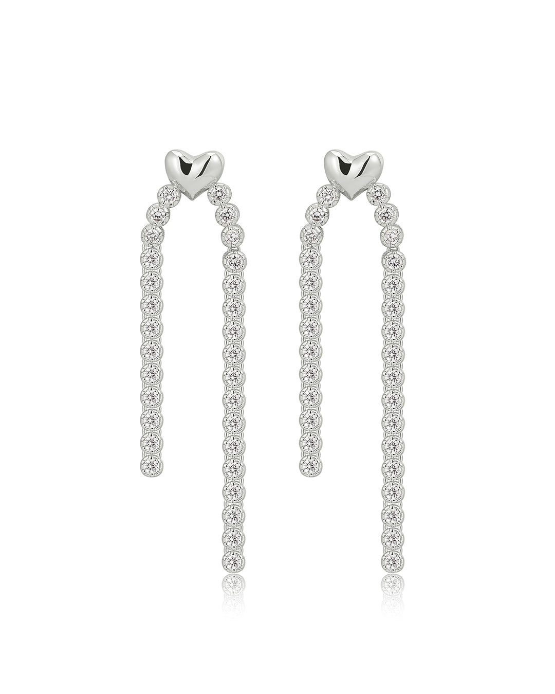 Luv Aj - The Molten Heart Cascading Studs - Silver
