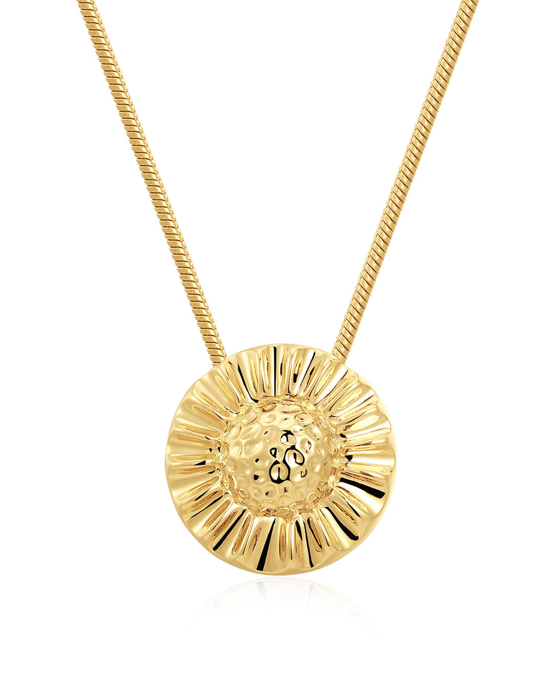 Luv Aj - The Sunflower Pendant Necklace - Gold