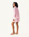 Sleeper - The Bow Set with Shorts in Pink with Detachable Feathers -
