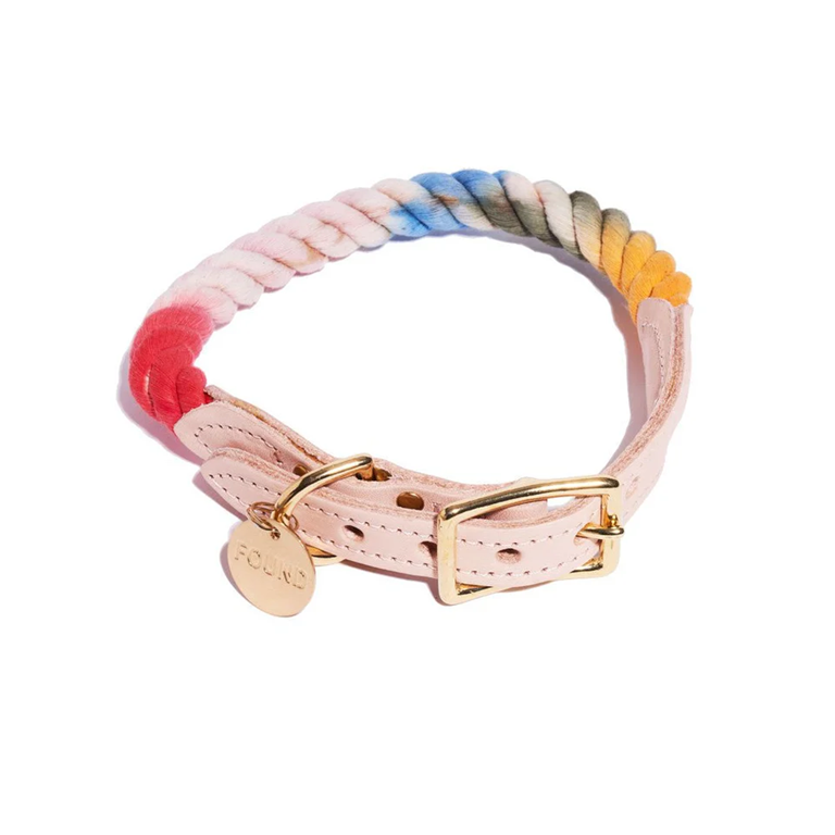 Found My Animal - Cotton Rope Cat &amp; Dog Collar - The Henri Ombre -