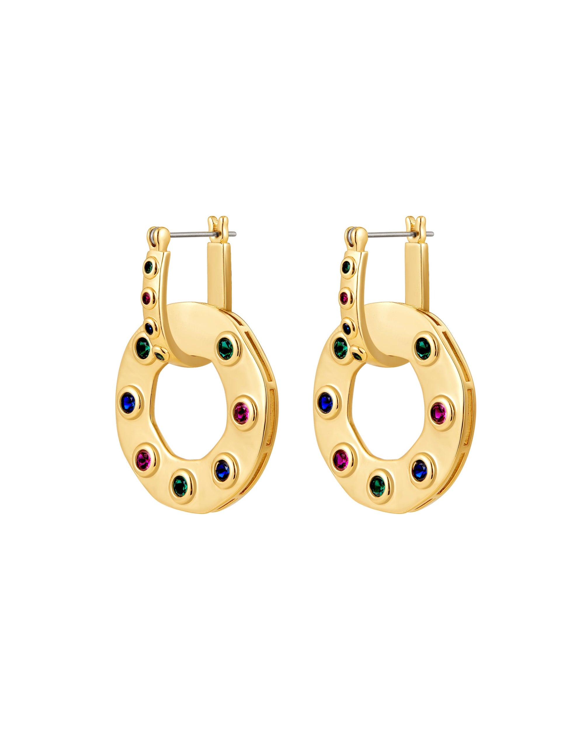 Luv Aj - The Royale Stone Statement Earrings - Gold