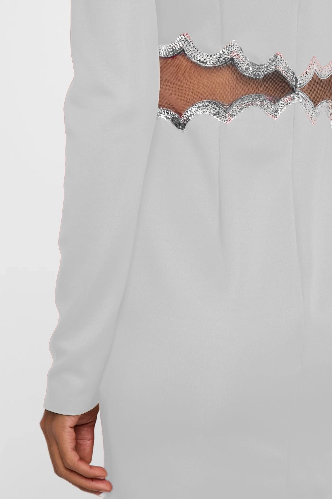 The Teagan - Sequined Cutout Mini Cocktail Dress