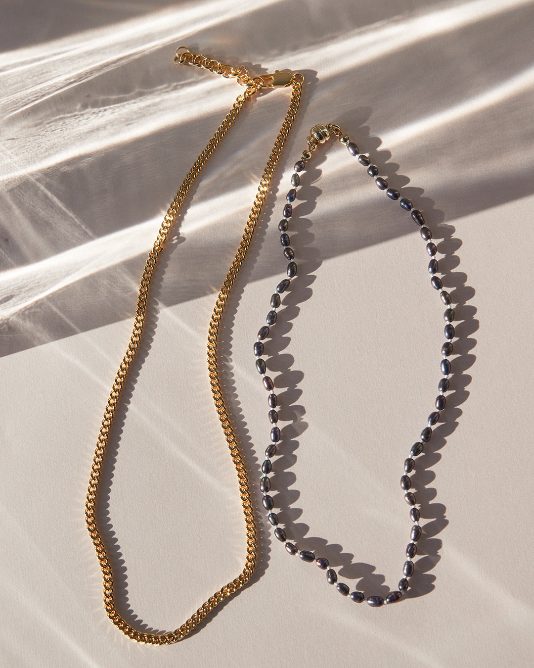 Luv Aj - The Pearl Chain Necklace Set -