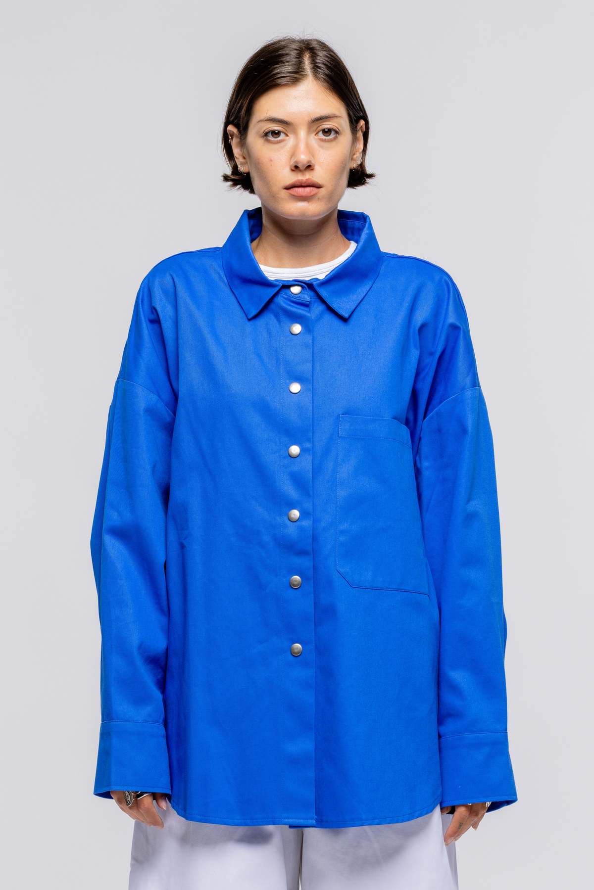 Martin Shirt Jacket - Marine Blue