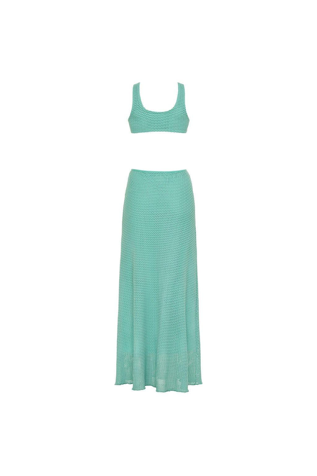 Montce - Turquoise Crochet Ky Dress -