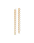 Creative Co. - Twisted Taper Candles Set of 2 - Cream -