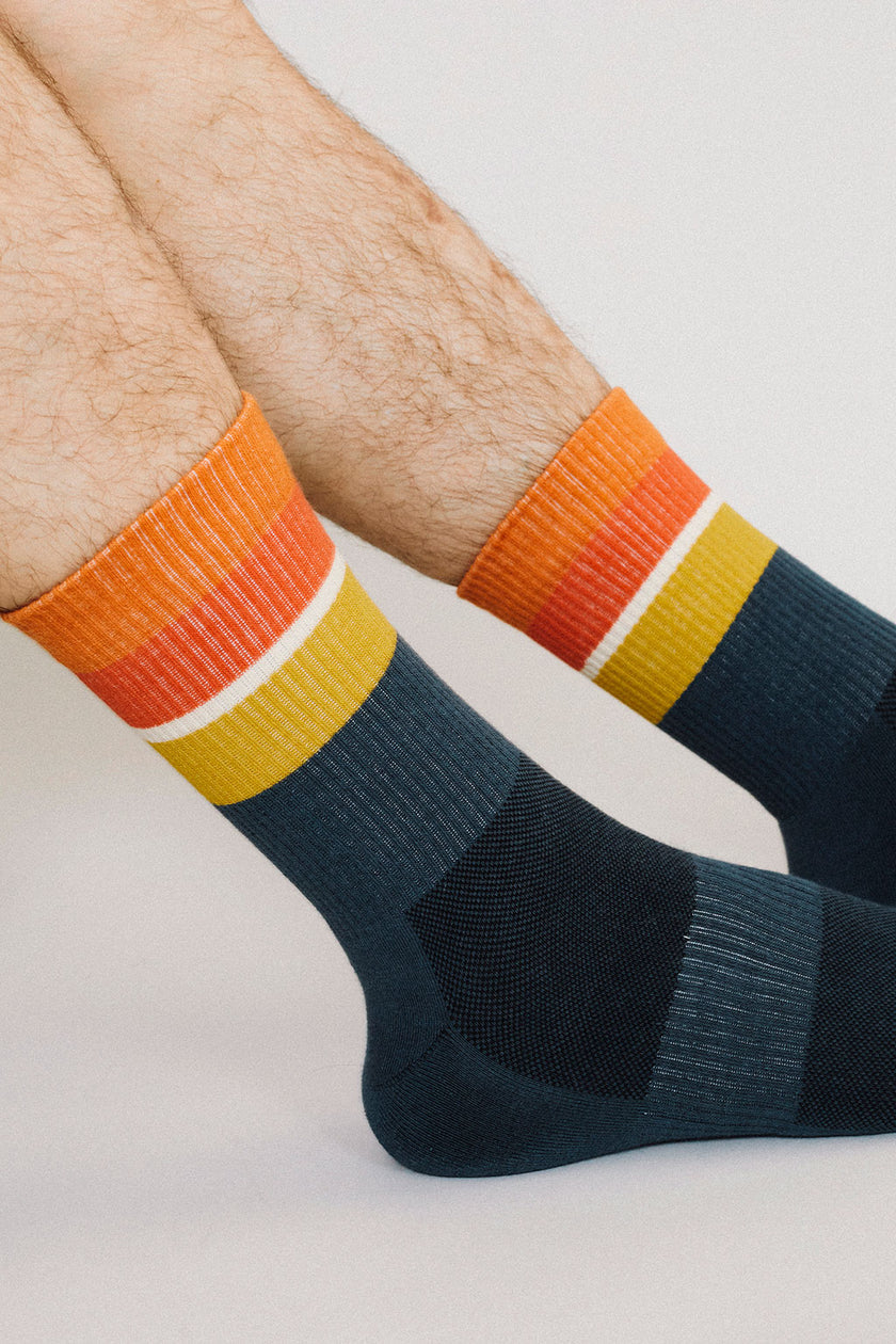 Tailored Union - Sam - Heather Blue Men's Socks -