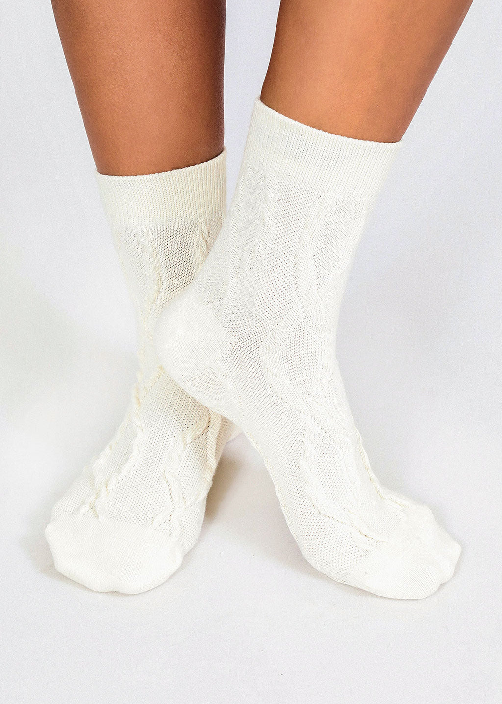 Tailored Union - Cable Sock - Off White -
