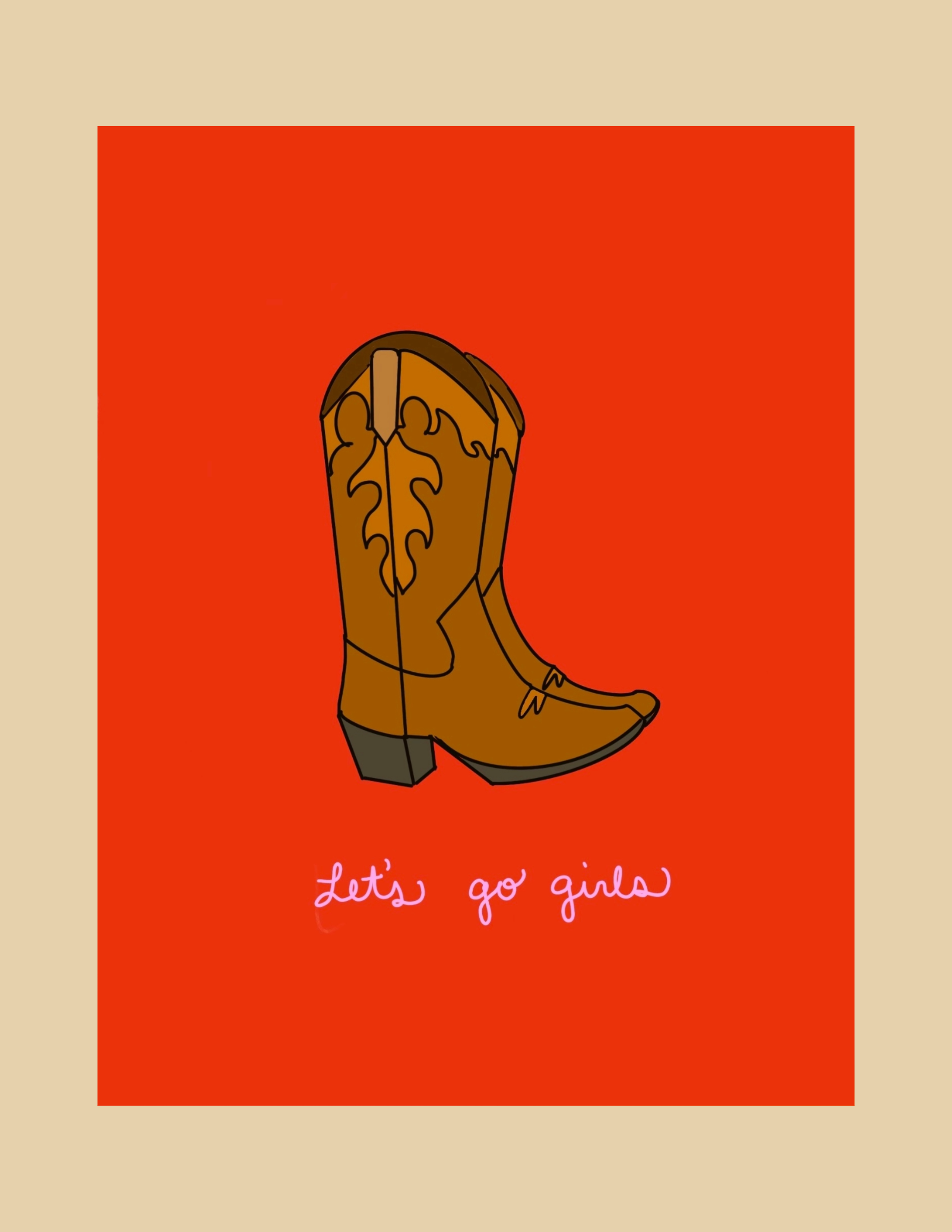 Greeting Card - Let&#39;s Go Girls