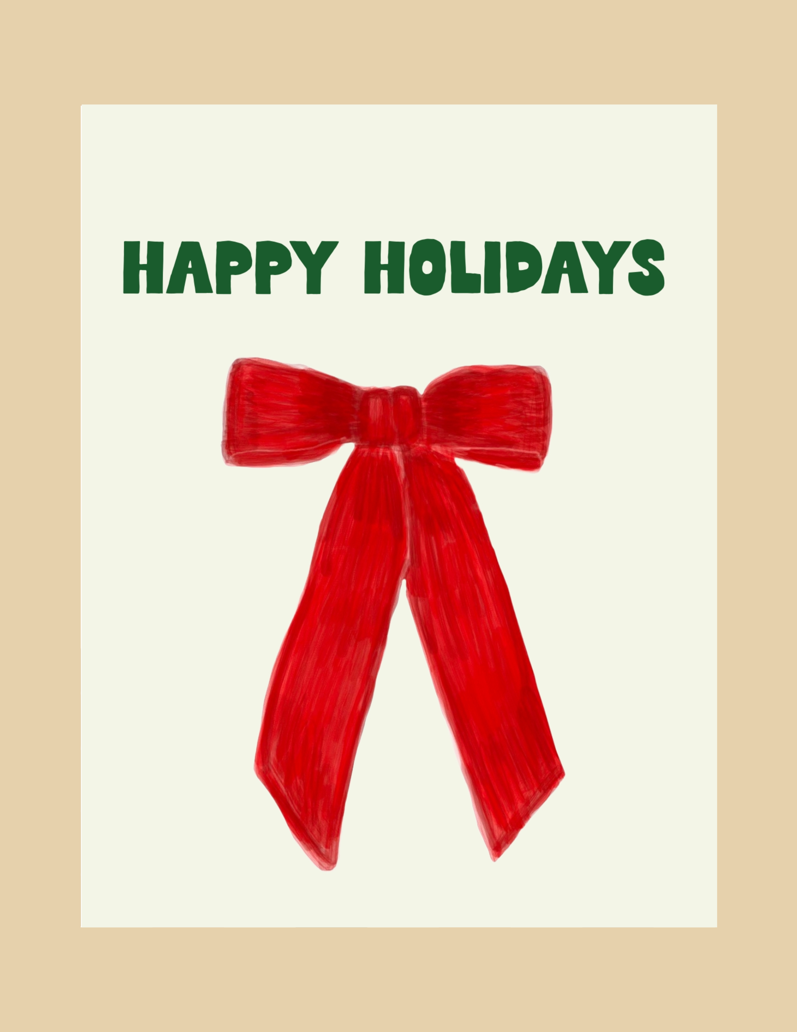 Greeting Card - Happy Holidays