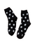 Flower Crew Socks - Black