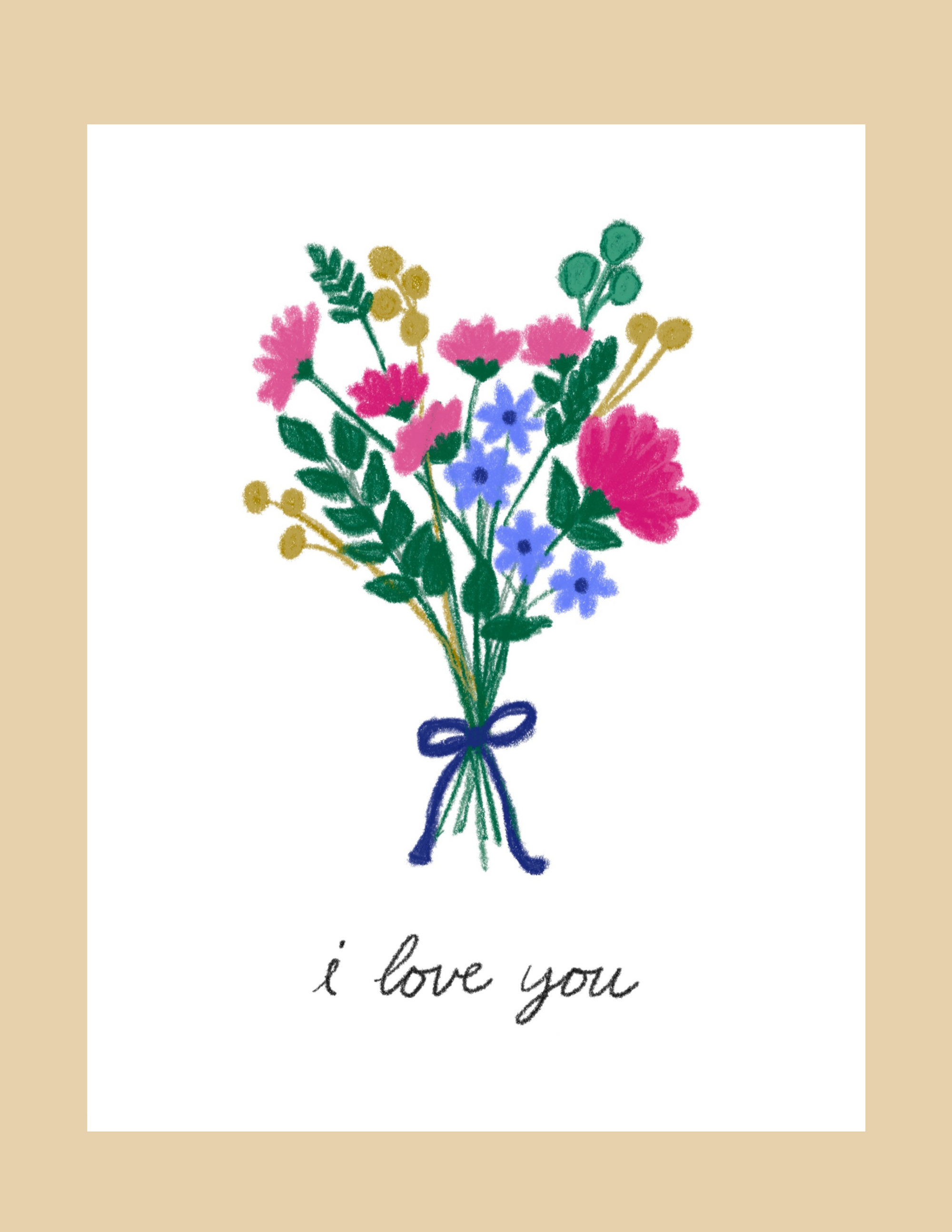 Greeting Card - ILY Bouquet