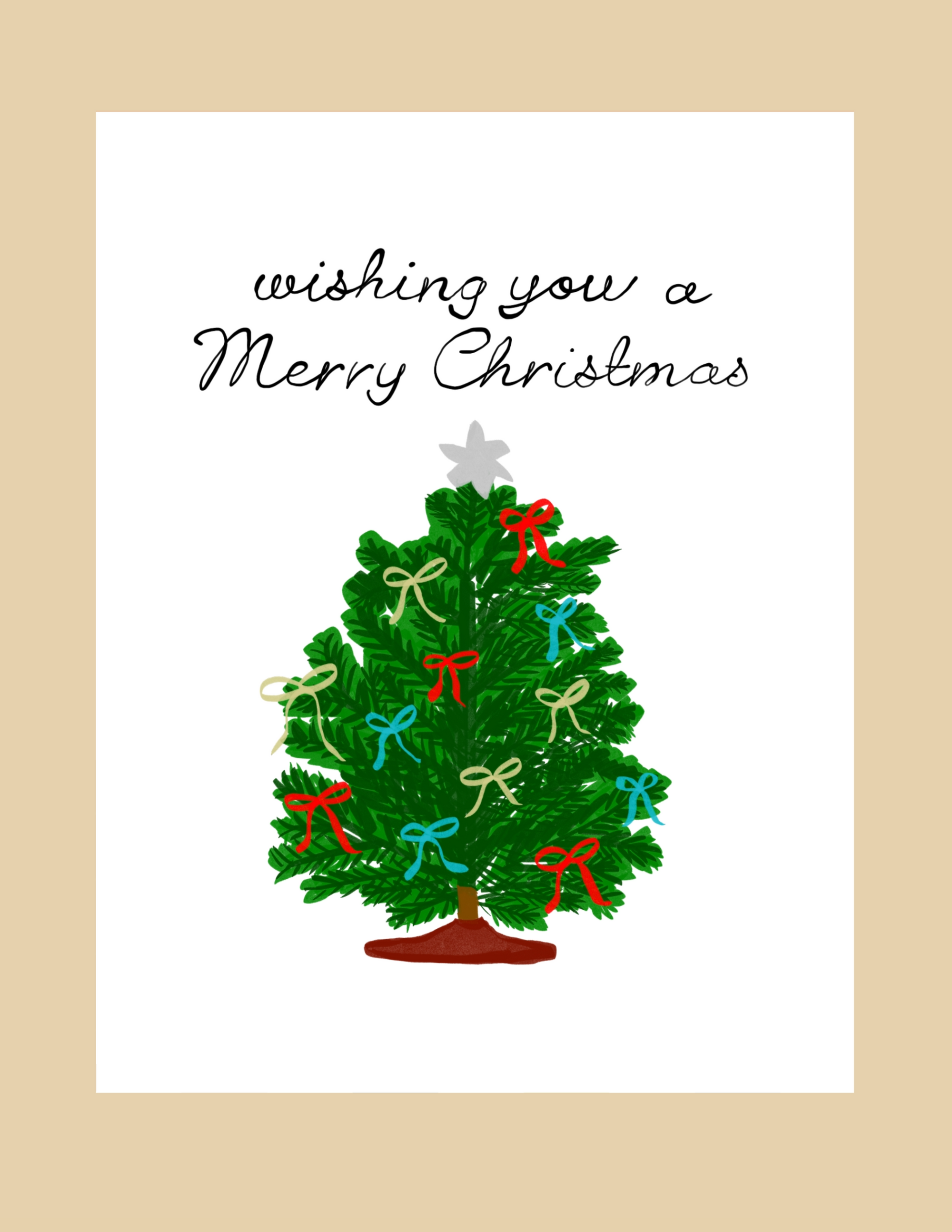 Greeting Card - Wishing you a Merry Christmas